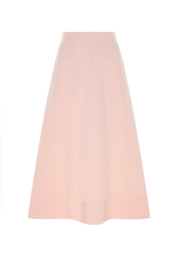 Pink midi skirt