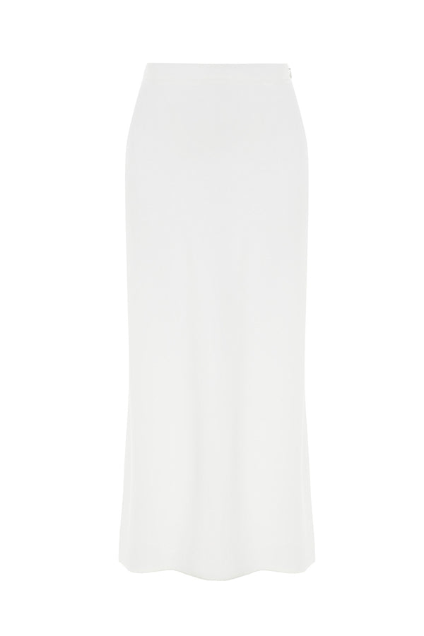 Ivory midi skirt