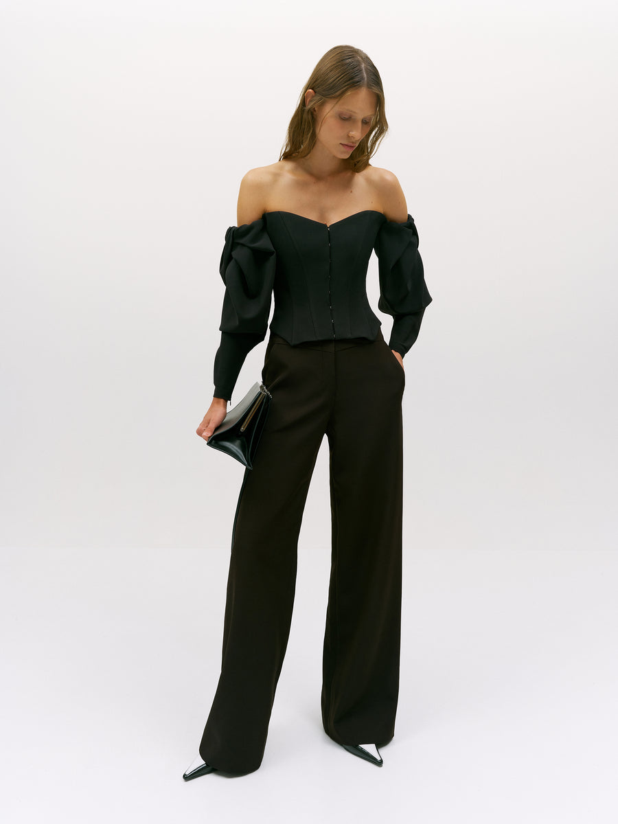 BLACK CORSET MYSTICAL FEMININITY