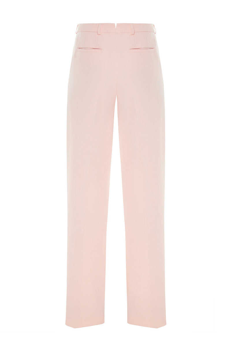 Pink wide-leg trousers