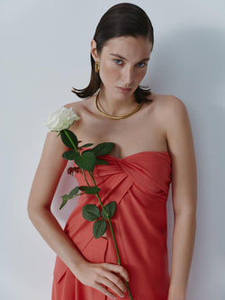 Coral bustier top