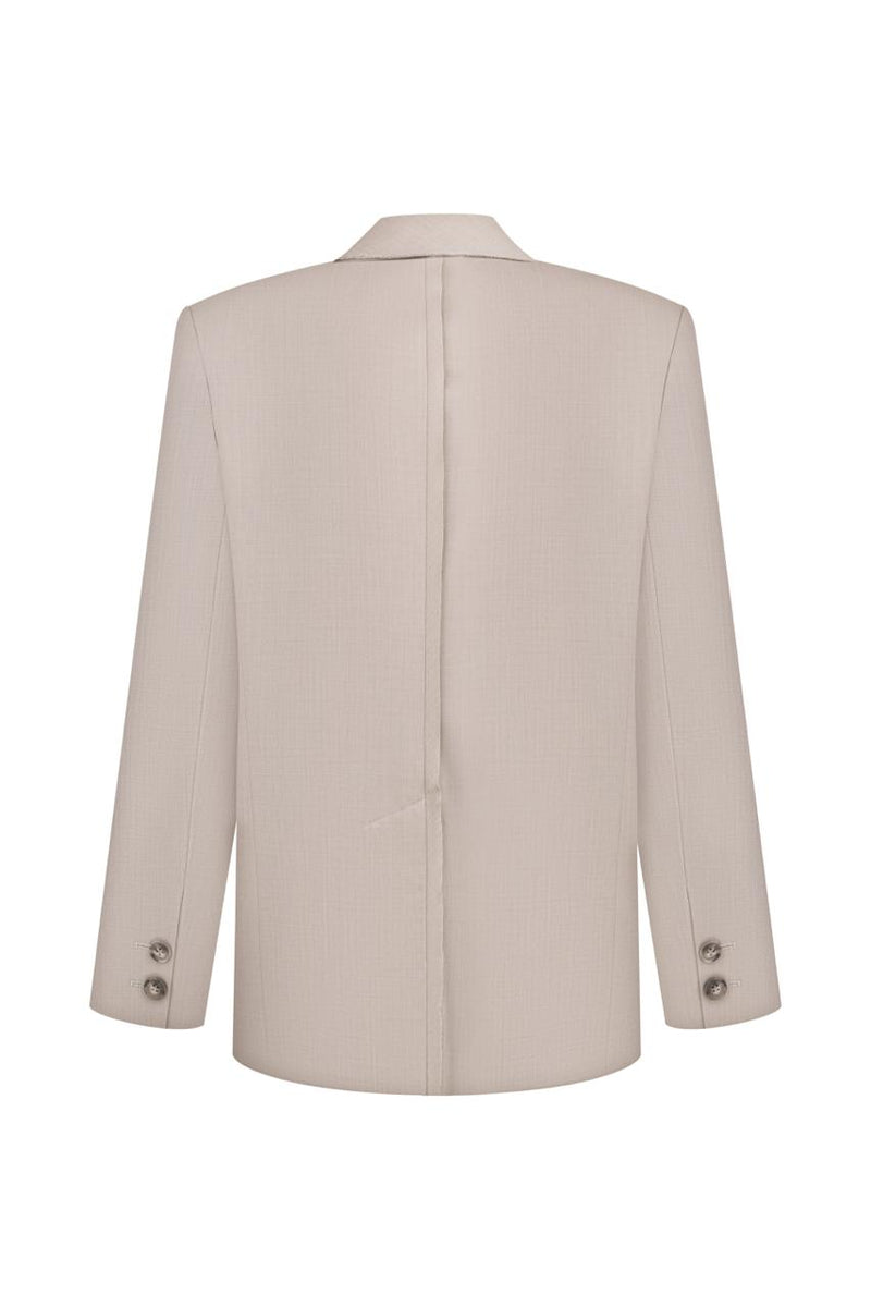 Taupe wool tailored jacket