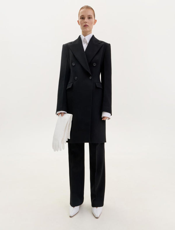 Black fitted coat