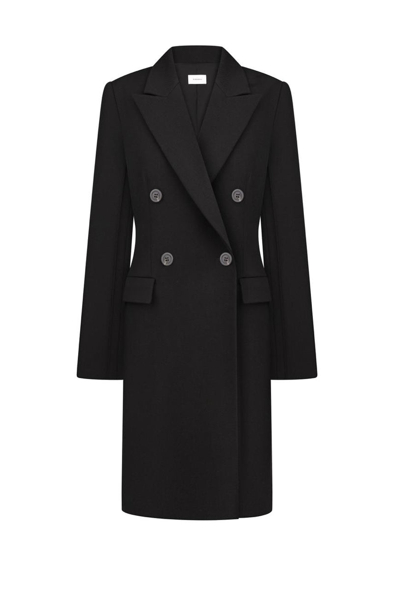 Black fitted coat