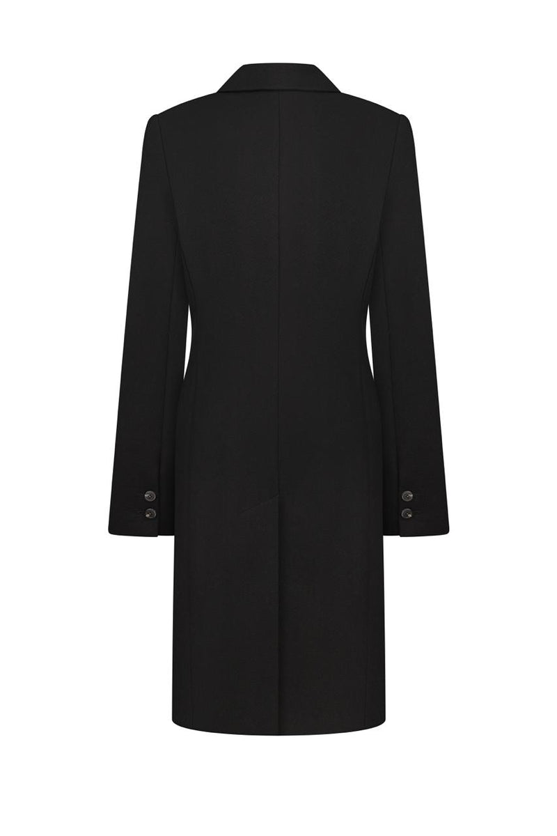 Black fitted coat