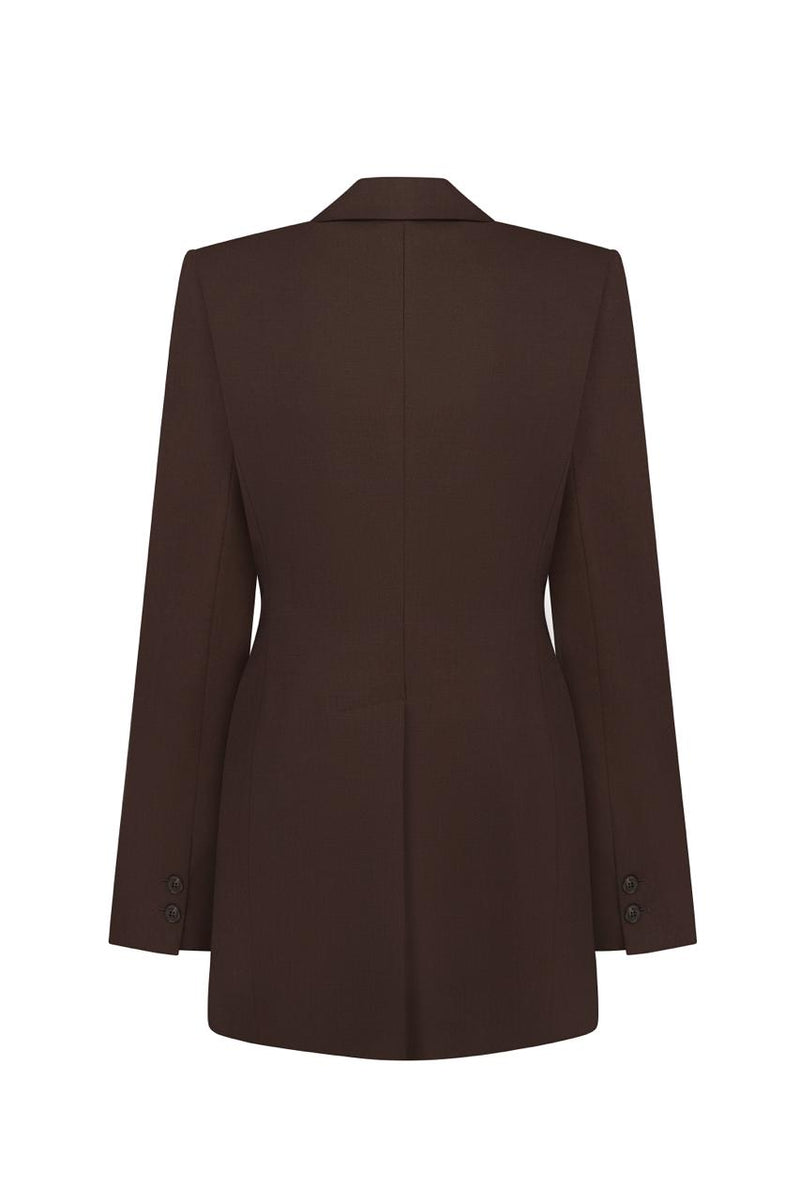 Brown fitted jacket