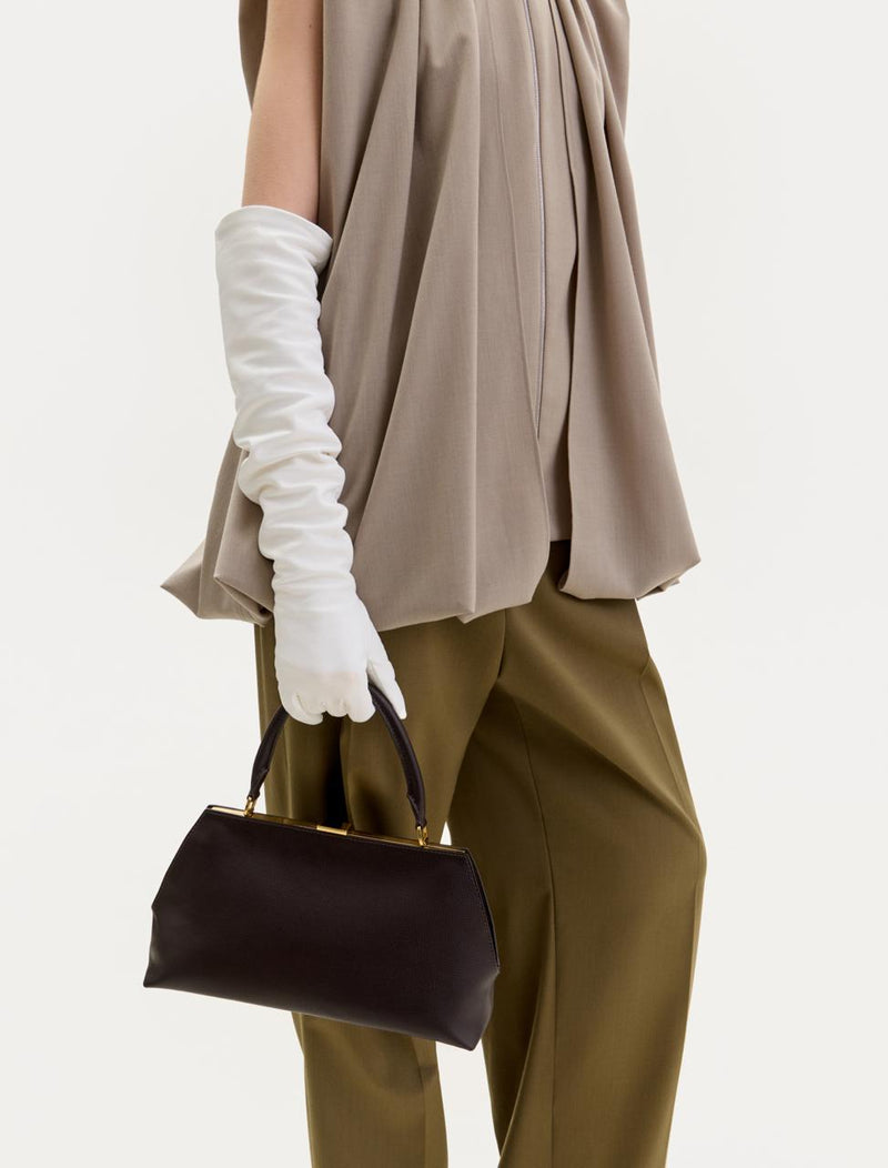 Taupe vest with zipper and belt