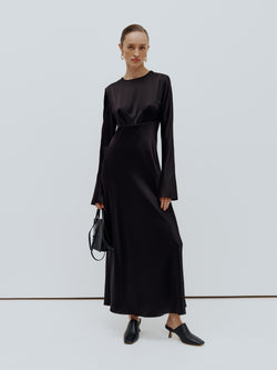 Midi dress with cutout