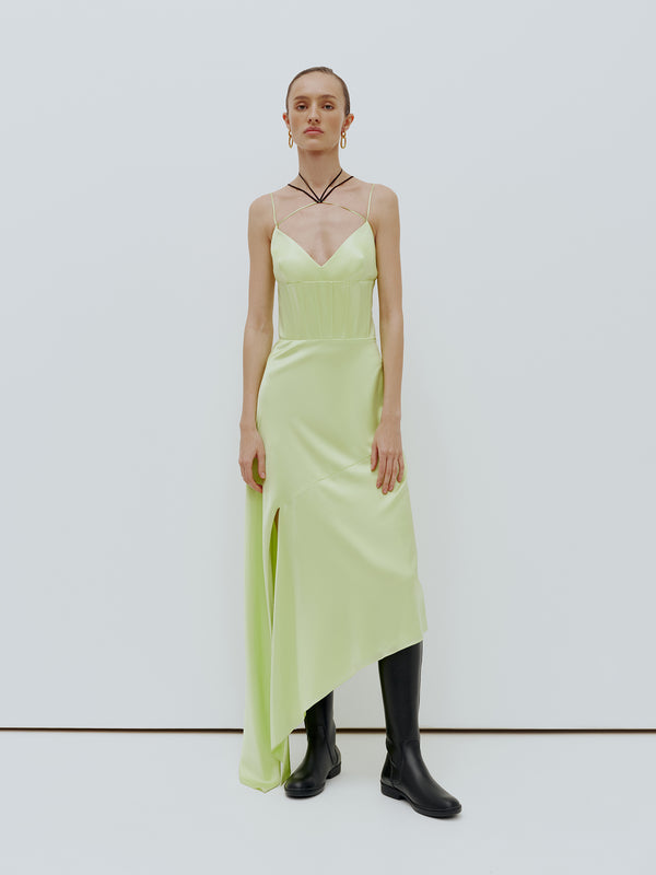 Midi dress lime