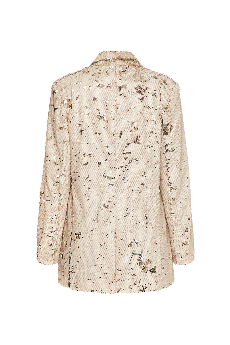 Oversized sequined jacket