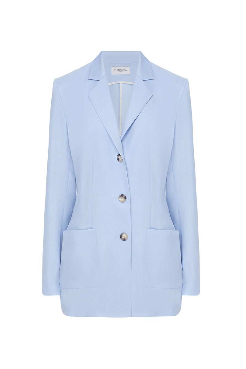 Sky blue jacket like terracotta