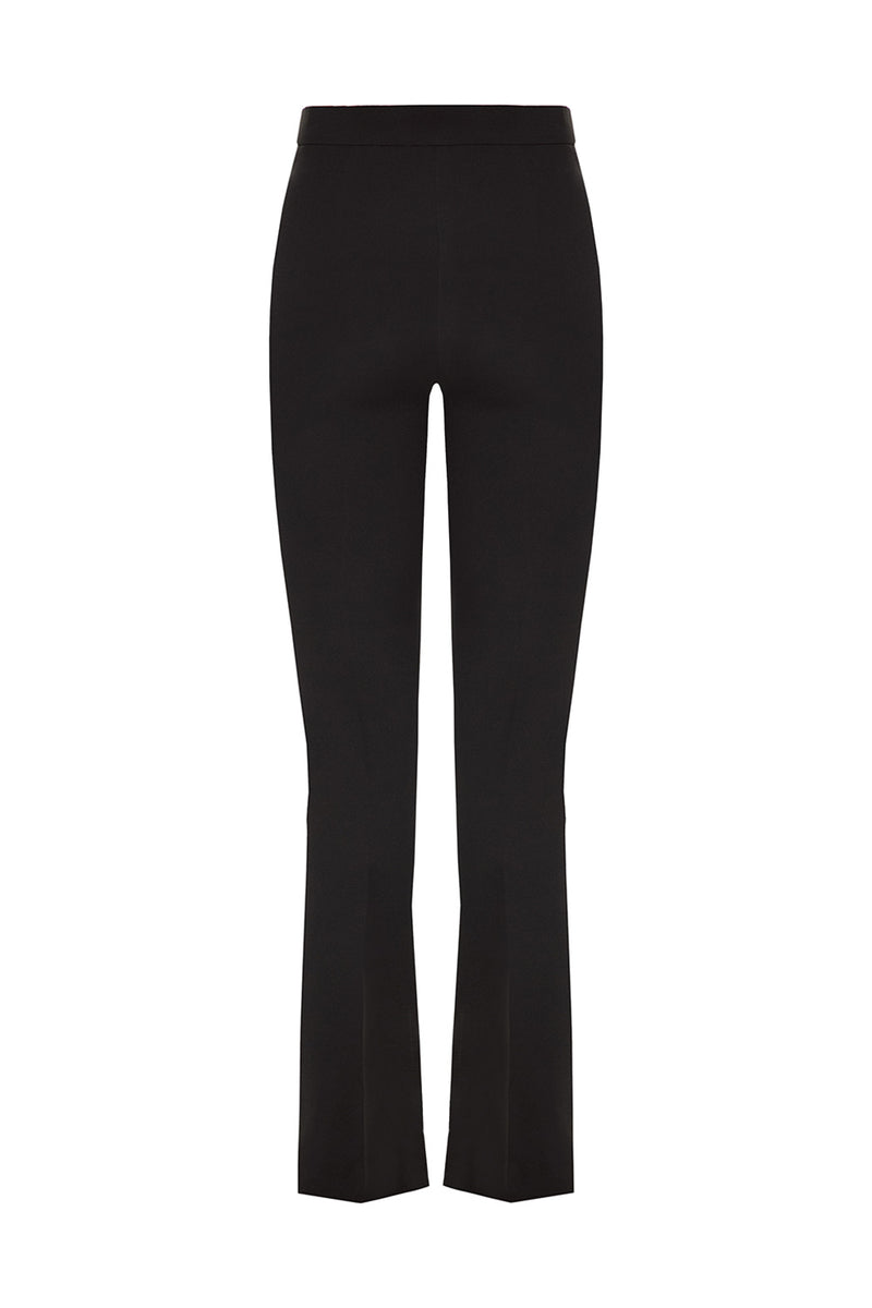 Trousers black with slots
